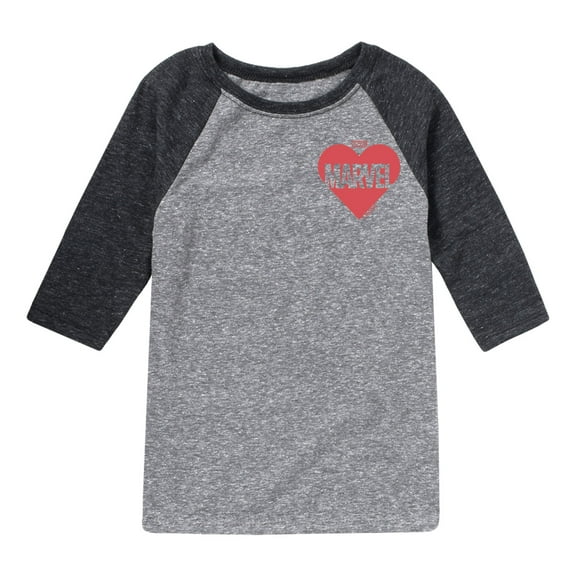Marvel - Heart Valentine - Kids Raglan