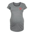 thumbnail image 1 of Marvel - Heart Valentine - Maternity Scoop Neck Graphic T-Shirt, 1 of 5