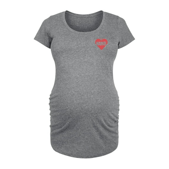 Marvel - Heart Valentine - Maternity Scoop Neck Graphic T-Shirt