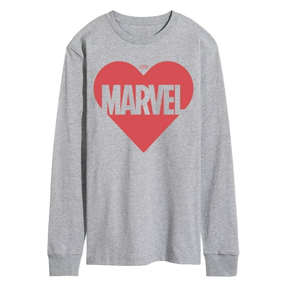 Marvel - Heart Valentine - Men's Long Sleeve Graphic T-Shirt