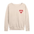 thumbnail image 1 of Marvel - Heart Valentine - Women's French Terry Pullover Long Sleeve Shirt, 1 of 5