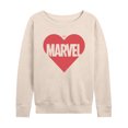 thumbnail image 1 of Marvel - Heart Valentine - Women's French Terry Pullover Sweatshirt, 1 of 5
