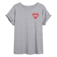 thumbnail image 1 of Marvel - Heart Valentine - Women's Oversized Graphic T-Shirt, 1 of 5