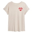 thumbnail image 1 of Marvel - Heart Valentine - Women's Oversized Graphic T-Shirt, 1 of 5