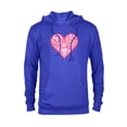 thumbnail image 1 of Marvel Hero Icons Valentine's Day Heart - Pullover Hoodie for Adults - Customized-Royal, 1 of 5