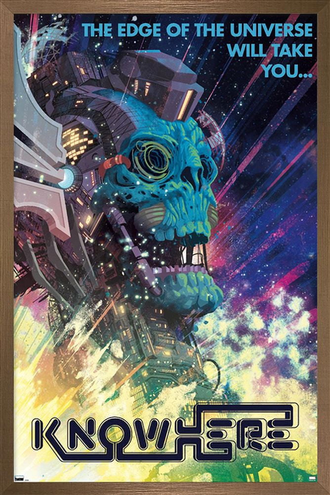Marvel: Hero Lands - Knowhere Wall Poster, 14.725" x 22.375" Framed