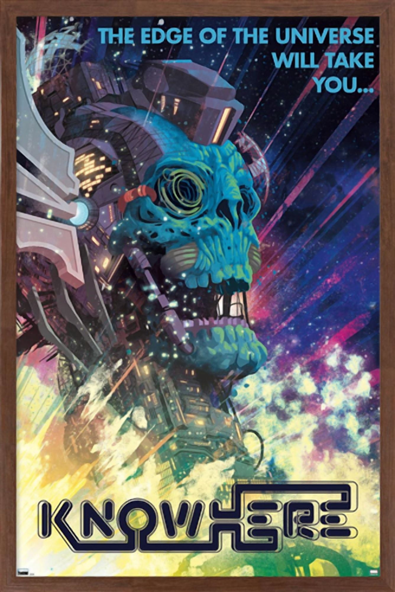 Marvel: Hero Lands - Knowhere Wall Poster, 14.725" x 22.375" Framed