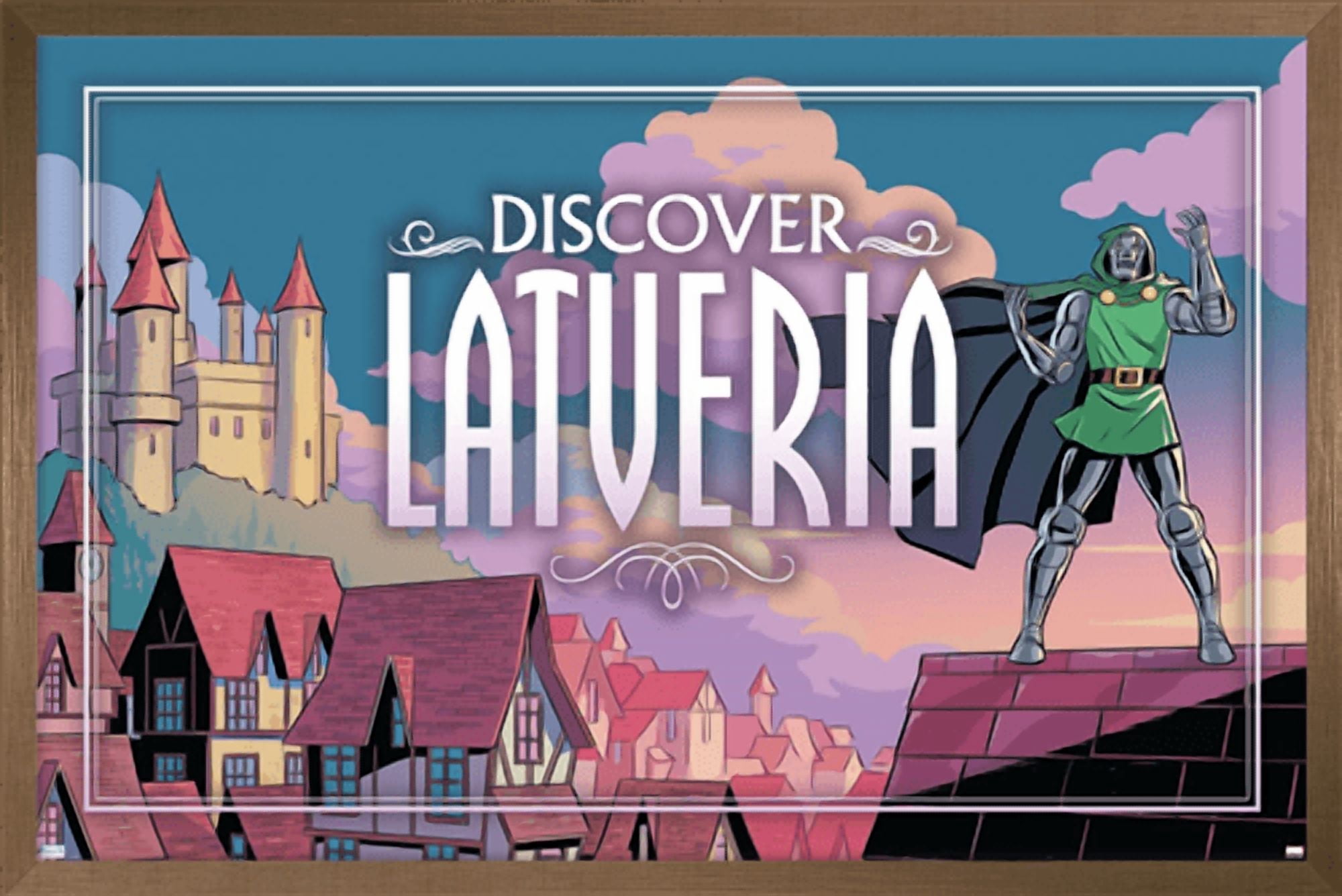 Marvel: Hero Lands - Latveria 2 Wall Poster, 14.725" x 22.375" Framed