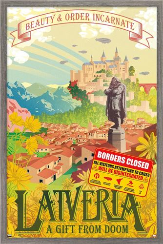 Marvel: Hero Lands - Latveria Wall Poster, 14.725" x 22.375" Framed