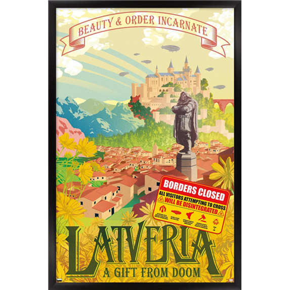 Marvel: Hero Lands - Latveria Wall Poster, 22.375" x 34" Framed