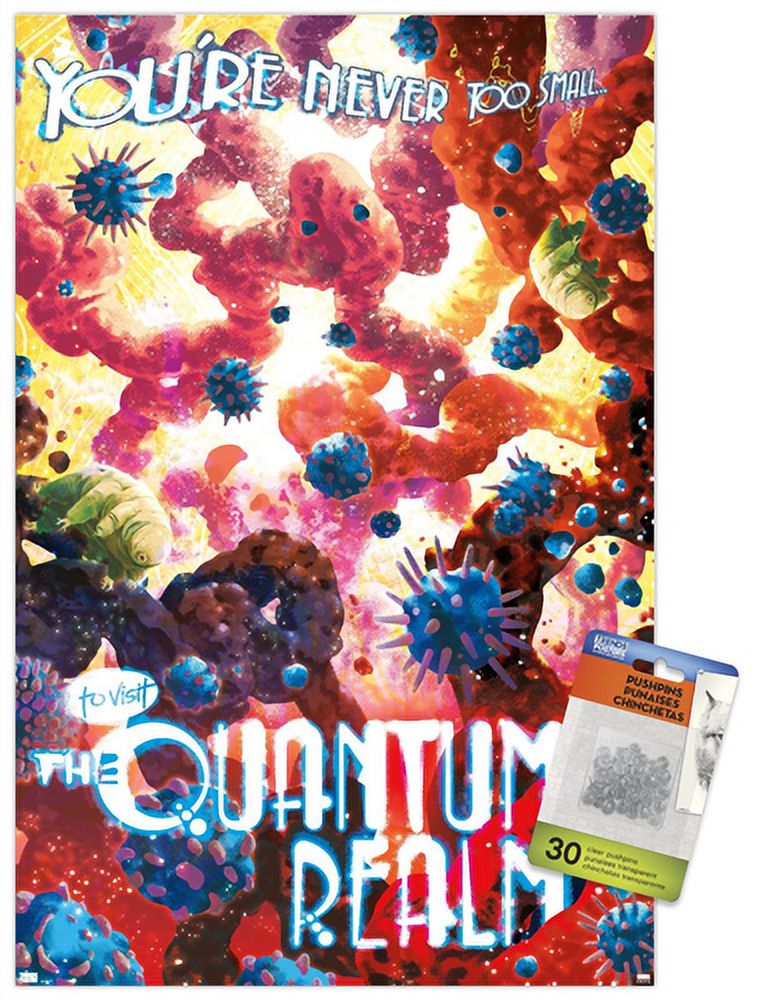 Marvel: Hero Lands - Quantum Realm Wall Poster with Push Pins, 14.725" x 22.375"