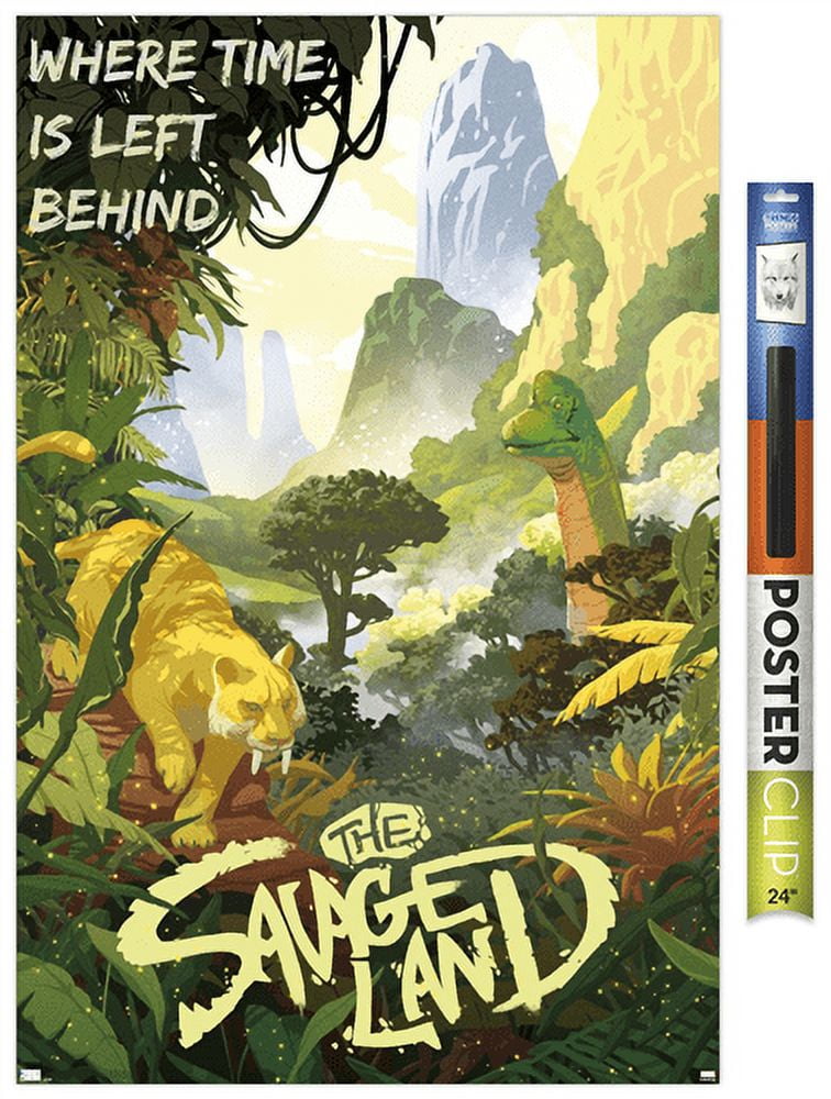 Marvel: Hero Lands - The Savage Land Wall Poster, 22.375" x 34"