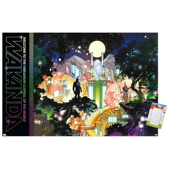 Marvel: Hero Lands - Wakanda 2 Wall Poster, 14.725" x 22.375"