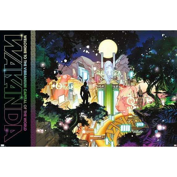 Marvel: Hero Lands - Wakanda 2 Wall Poster, 14.725" x 22.375"