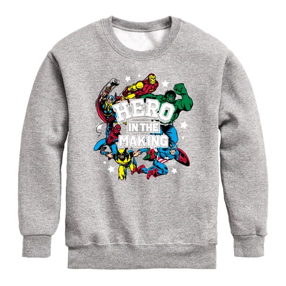 Marvel - Hero in the Making Boys' Graphic Long Sleeve Fleece Sweatshirt