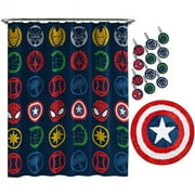 Marvel Heroes & Avengers 849549 Emblems Bathroom Set - 14 Piece