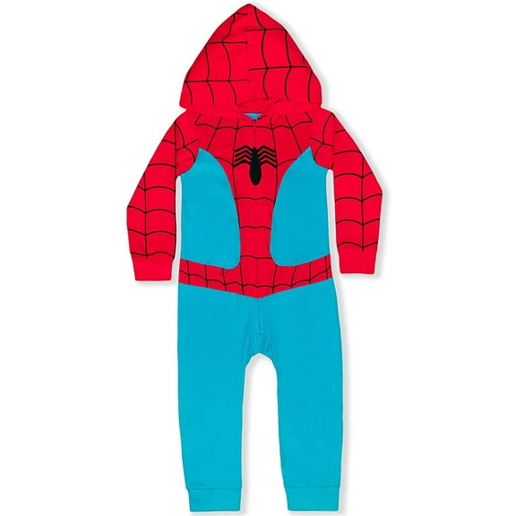 Marvel Heroes Boy's Zip Up Hooded Coverall