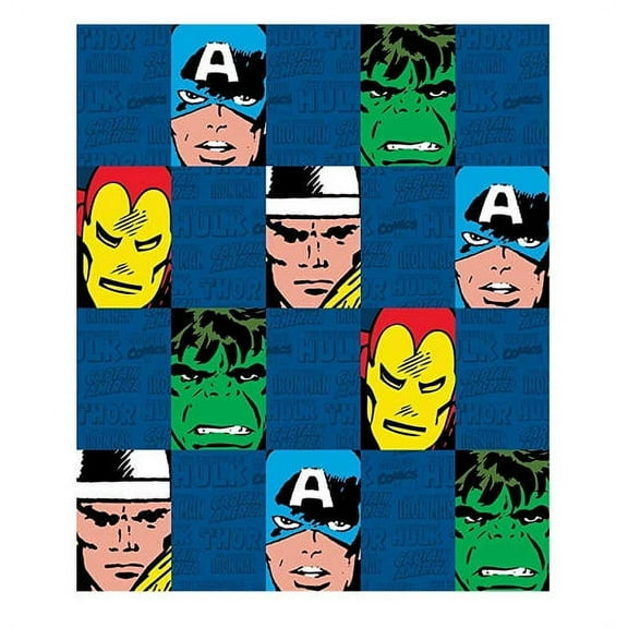 Marvel Heroes Cut Up Throw
