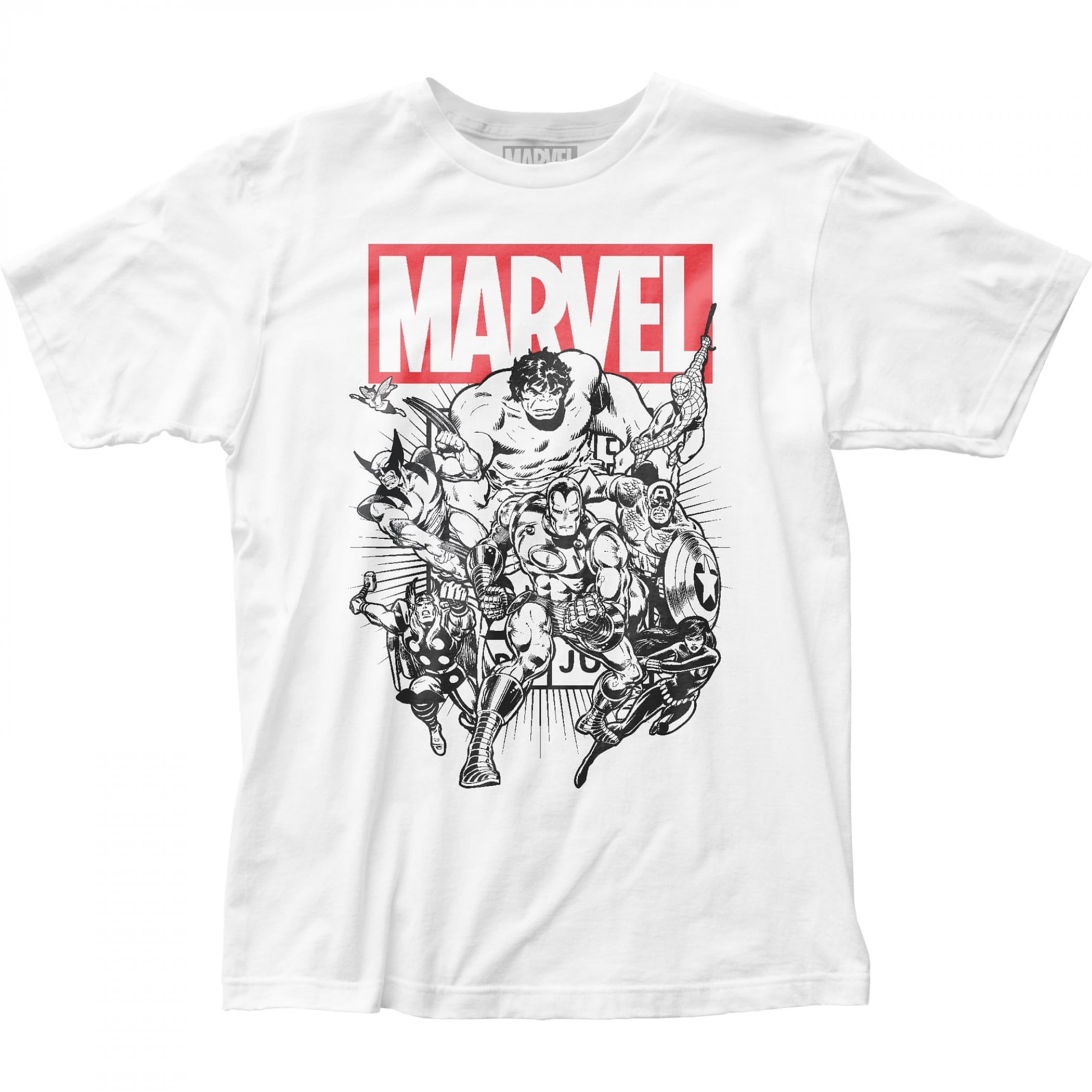 Marvel Heroes Line Art T-Shirt-3XLarge - Walmart.com