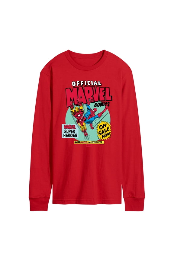 - Heroes Spider-Man Iron Man - Men's Long Sleeve Graphic T-Shirt