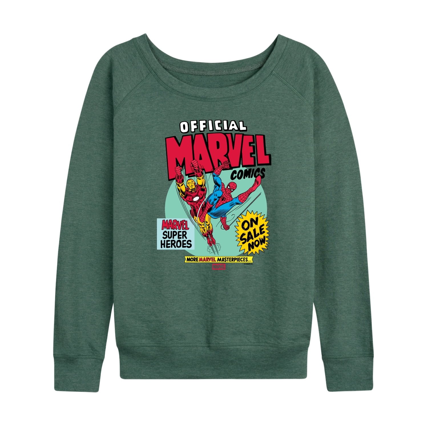 Marvel - Heroes Spider-Man Iron Man - Women's French Terry Long Sleeve Pullover
