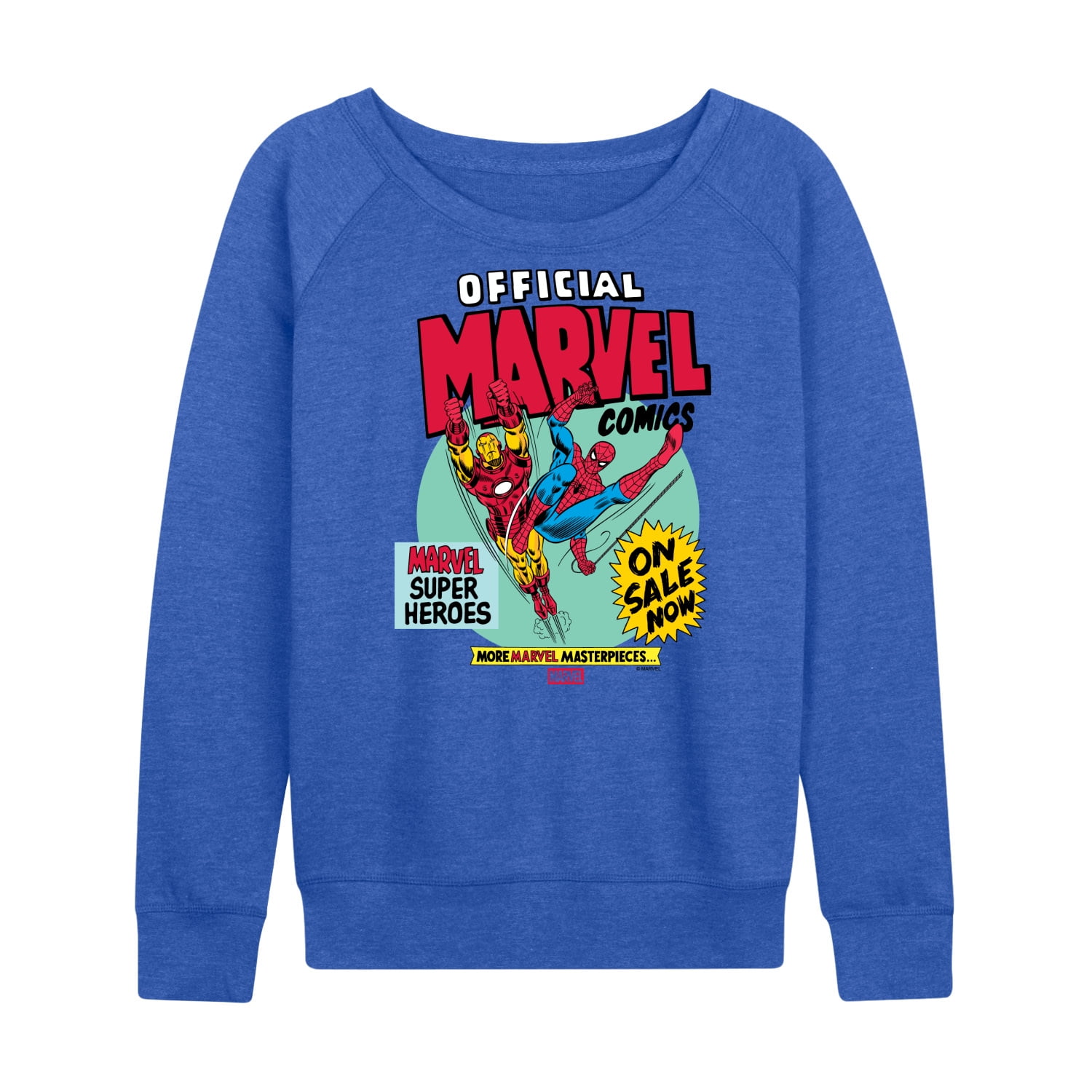 Marvel - Heroes Spider-Man Iron Man - Women's French Terry Long Sleeve Pullover