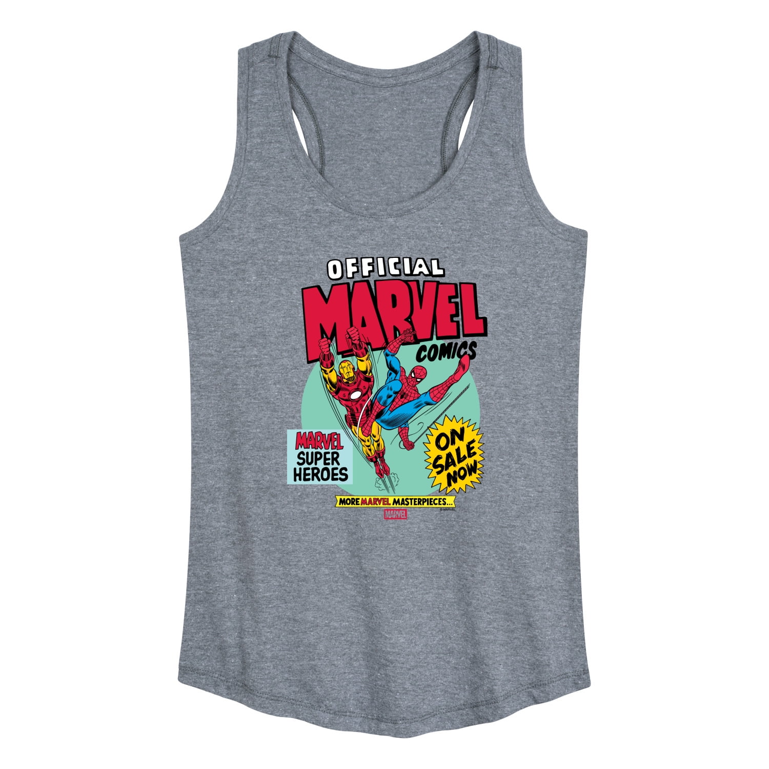 Marvel - Heroes Spider-Man Iron Man - Women's Racerback Sleeveless Tank ...