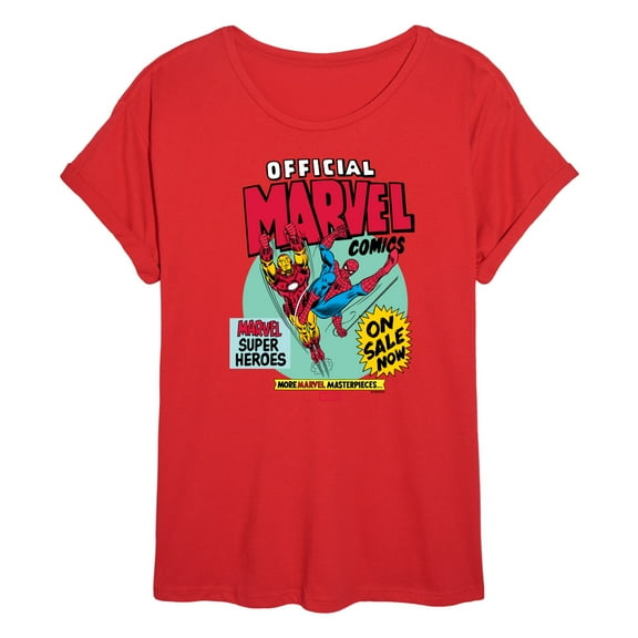 Marvel - Heroes Spider-Man Iron Man - Womens Oversized Graphic T-Shirt