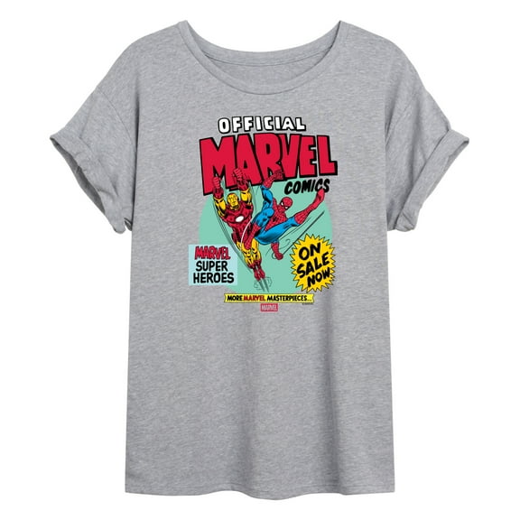 Marvel - Heroes Spider-Man Iron Man - Womens Oversized Graphic T-Shirt
