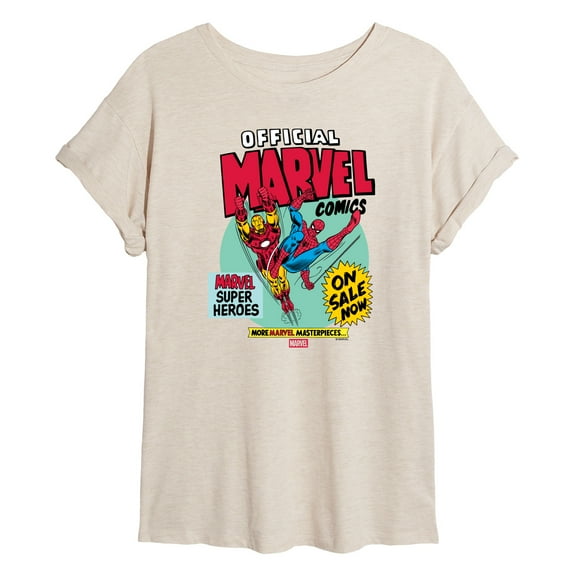 Marvel - Heroes Spider-Man Iron Man - Womens Oversized Graphic T-Shirt