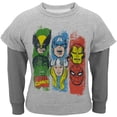 thumbnail image 1 of Marvel Heroes - Triview with Spider-man Youth Reversible Crewneck Sweatshirt - Youth Small, 1 of 2