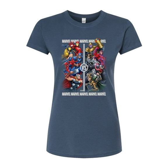 Marvel - Heroes Vs Villains - Juniors Fitted Graphic T-Shirt