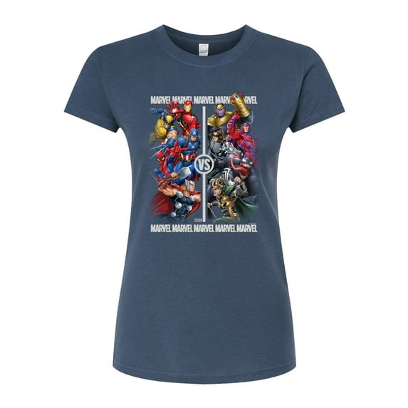 Marvel - Heroes Vs Villains - Juniors Fitted Graphic T-Shirt