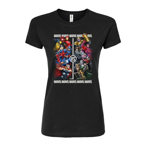 Marvel - Heroes Vs Villains - Juniors Fitted Graphic T-Shirt
