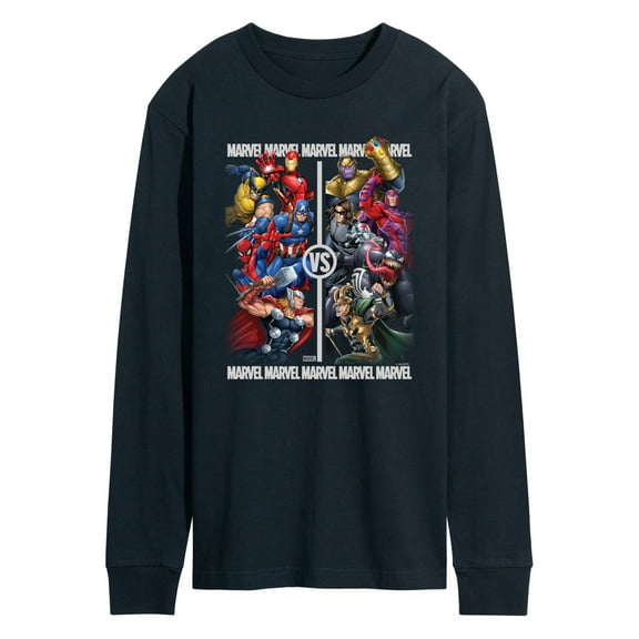 Marvel - Heroes Vs Villains - Men's Long Sleeve Graphic T-Shirt