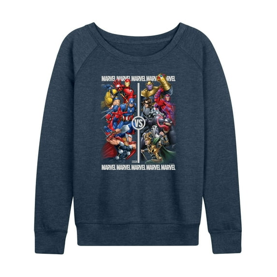 Marvel - Heroes Vs Villains - Women's French Terry Pullover Sweatshirt