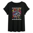 thumbnail image 1 of Marvel - Heroes Vs Villains - Women's Oversized Graphic T-Shirt, 1 of 5