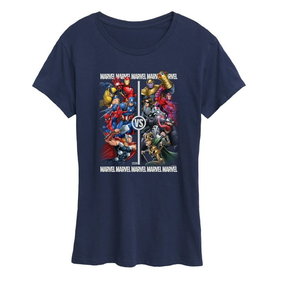 Marvel - Heroes Vs Villains - Women's Short Sleeve Graphic T-Shirt