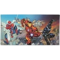 thumbnail image 1 of Marvel Heroes in Action Gallery Wrapped Canvas Wall Art - Large Marvel Wall Decor Featuring Spider-Man, Iron Man and Black Panther, 1 of 3