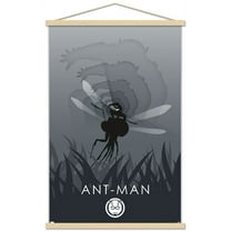 Marvel Heroic Silhouette - Ant-Man Wall Poster with Wooden Magnetic Frame, 22.375" x 34"