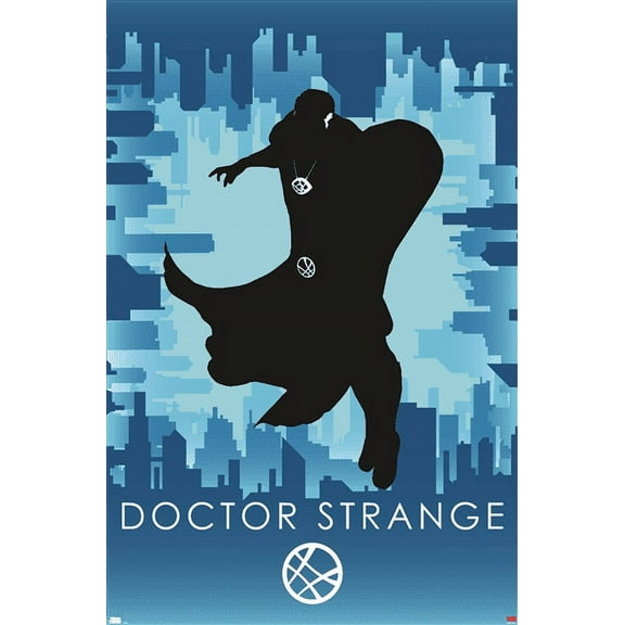 Marvel Heroic Silhouette - Doctor Strange Wall Poster, 22.375" x 34"