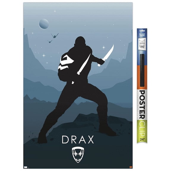 Marvel Heroic Silhouette - Drax Wall Poster, 22.375" x 34"