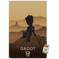 thumbnail image 1 of Marvel Heroic Silhouette - Groot Wall Poster with Pushpins, 22.375" x 34", 1 of 3