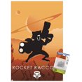 thumbnail image 1 of Marvel Heroic Silhouette - Rocket Raccoon Wall Poster with Pushpins, 14.725" x 22.375", 1 of 3
