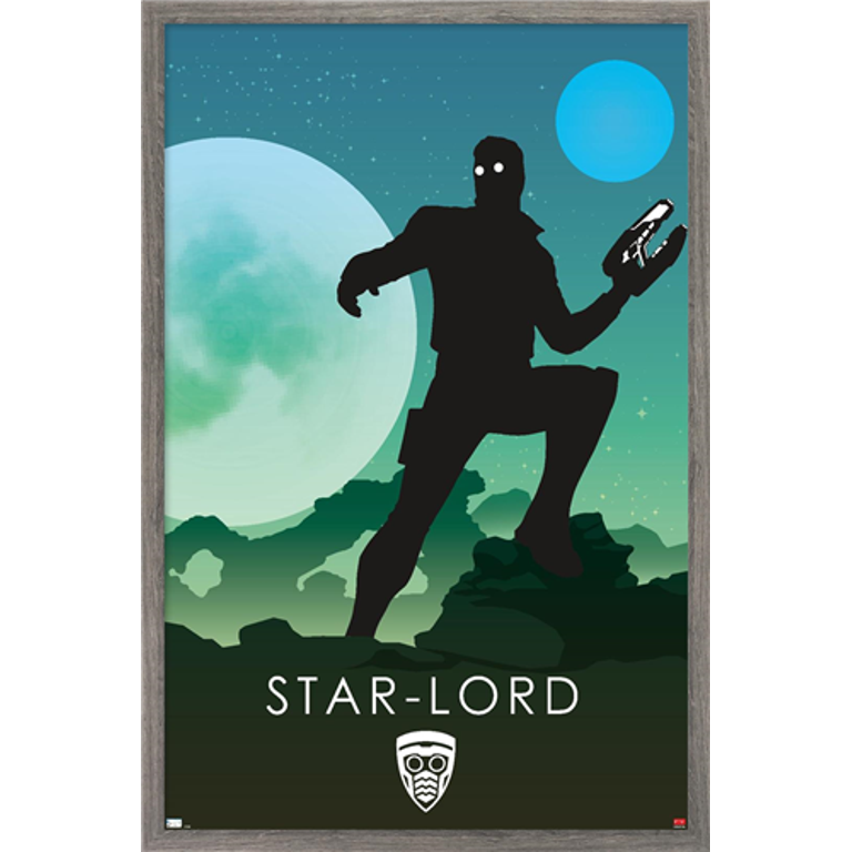 Marvel Heroic Silhouette - Groot Wall Poster, 14.725 x 22.375