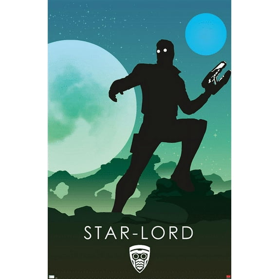 Marvel Heroic Silhouette - Star Lord Wall Poster, 22.375" x 34"