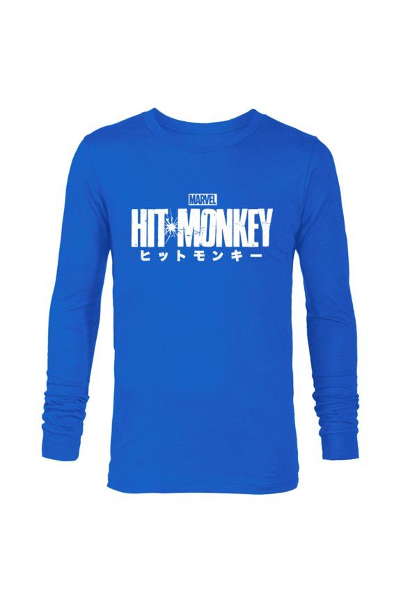 Hit Monkey Logo - Long Sleeve T-Shirt for Men – Customized-Royal