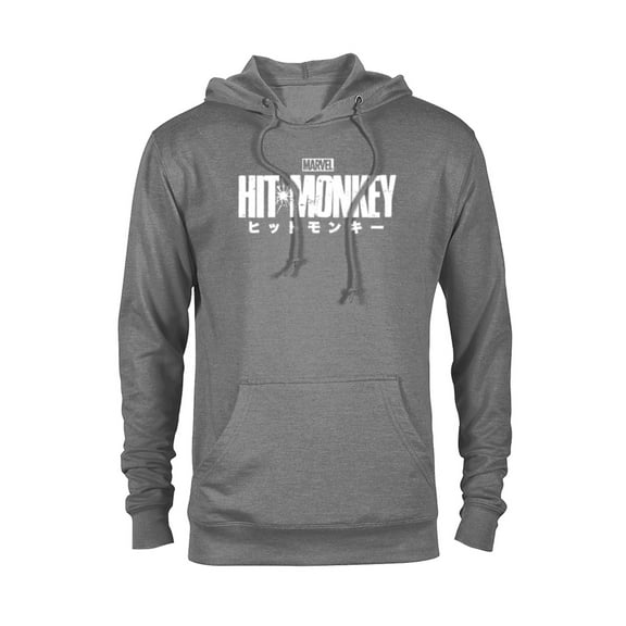 Marvel Hit Monkey Logo - Pullover Hoodie for Adults – Customized-Graphite Heather