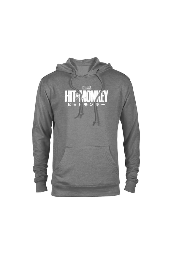 Hit Monkey Logo - Pullover Hoodie for Adults – Customized-Graphite Heather