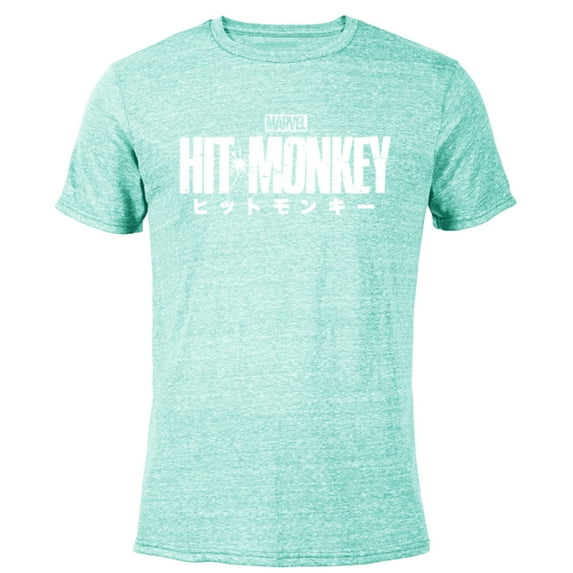 Marvel Hit Monkey Logo - Short Sleeve Blended T-Shirt for Adults – Customized-Ocean Blue